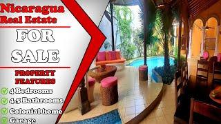 SOLD BEAUTIFUL COLONIAL HOME FOR SALE NICARAGUA REAL ESTATE