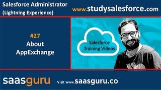 27 AppExchange marketplace for Apps, components and consultants in salesforce | Salesforce Training