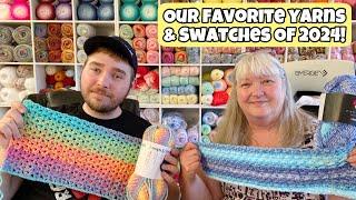 Our Favorite Yarns of 2024 with Yarn Swatches! Can You Even Pick A Favorite!?