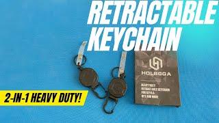 2-in-1 Heavy Duty Retractable Keychain!