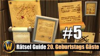 Rätsel Guide: Tag 5 - 20. Geburtstags Gäste Rätsel - Geheimnisse von Azeroth