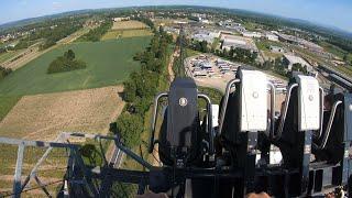 Hyperion Mega Roller Coaster 142km/h Center Row Energylandia Poland POV GoPro Hero Black