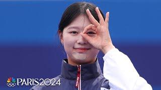 Lim Sihyeon adds to South Korea's legacy with third archery gold medal | Paris Olympics | NBC Sports