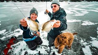 Finding Ice Crappies With Uncut Angling