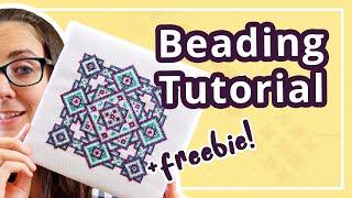 Beaded Cross Stitch Tutorial // Plus FREE Beaded Cross Stitch Pattern