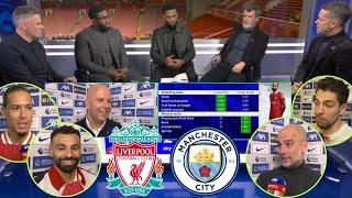 Liverpool vs Man City 2-0 Jamie Carragher, Micah Richards and Roy Keane Review | Post Match Analysis