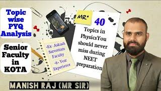 MR SIR | NEET UPDATE | PHYSICS | [Previous Year Paper Analysis] [All important topic of Physics]