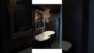 black bathroom