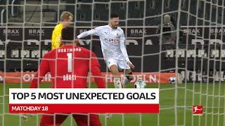 BUNDESLIGA | Top 5 Unexpected Goals Matchday 18