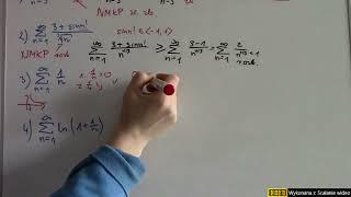 Series Tests - 60 examples - integral test, common series test, comparison test, ratio and root test