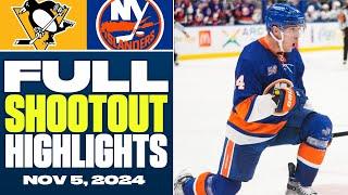 Pittsburgh Penguins at New York Islanders | FULL Shootout Highlights - November 5, 2024