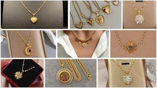 Light weight Daily Wear Gold Chain Design | Beautiful Gold Chain Pendant Design For Girls