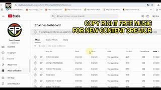 Copyright Free Music For Beginner Content Creator | Youtube Audio Library