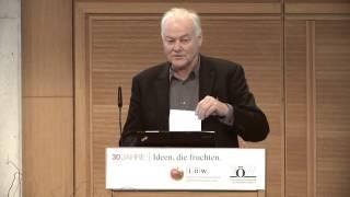 30 Jahre Institut für ökologische Wirtschaftsforschung - Gedanken des Gründers Prof. Reinhard Pfriem