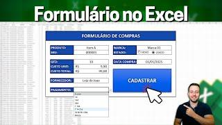 Como Fazer Formulário Automático no Excel para Cadastrar Informações na Planilha