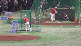 看板直撃の大谷翔平の打撃練習【全打球】