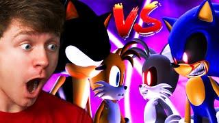 Reacting to SONIC.EXE vs DARK SONIC the MOVIE!