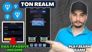 TonRealm Play-to-Earn: I Bought 3 Treasure Chests to Earn TON Coin!