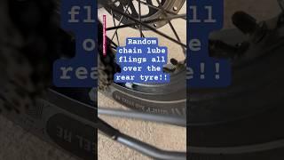 Do you clean your rear tyre after lubing your chain? #srinivasganesh #diy #himalayan450
