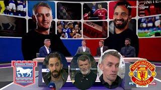 Ispwich Town vs Man United 1-1 What Ruben Amorim Said About the Draw | Roy Keane angry reaction