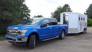 2019 Ford F150 MrTruck.com reviewing 2.7L EcoBoost towing max trailer in the Rockies