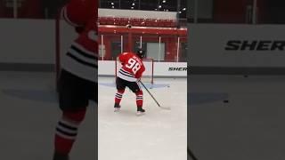 Connor Bedard's shooting drill | #canada #connorbedard #hockey #hockeyshorts #nhl #nhldraft #fyp