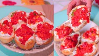 Tomato & Ricotta Bruschetta - super delicata e golosa