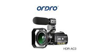 Camera Test | ORDRO HDR-AC3 Camcorder 4K Video Recording