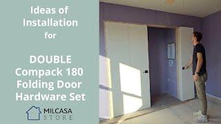 Milcasa Store - DOUBLE Compack 180 Folding Door Hardware Set - Ideas of Installation