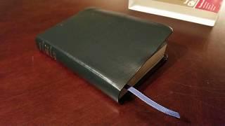 Tyndale NLT Compact Gift Bible in a Navy Bonded Leather Cover - Review