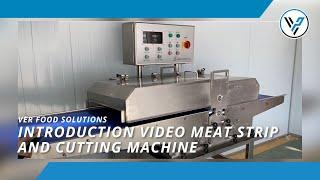 Introduction Video Meat Strip And Cutting Machine | VER Food Solutions
