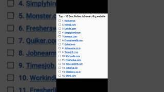 Top 15 Best online Job searching websites