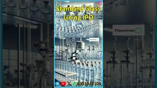 Standard Glass lining IPO #ipo #ipogmp #ipoanalysis #standardglasslining #youtube #youtubeshorts