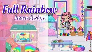 Cute Rainbow House  Toca boca colorful house ideas  [ Toca Life World ]