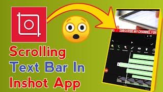 how to add scrolling text in inshot || how to add scrolling text in video like news channels
