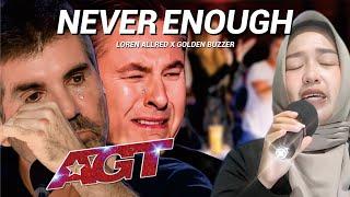 Filipino Wina Emotional Golden Buzzer Moment | Never Enough AGT 2024