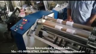 stretch film slitting rewinding machine