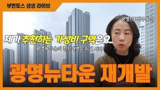 #광명뉴타운 #입주권 현재 시황과 가성비 추천 구역 #부멘토스 생생라이브