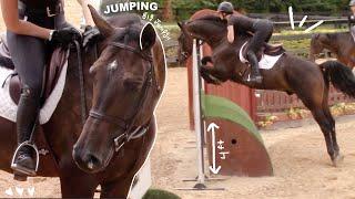 Big jump riding lesson vlog!!