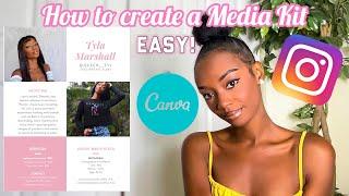 HOW TO CREATE A MEDIA KIT ON CANVA EASY! SOCIAL MEDIA KIT