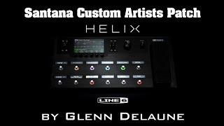 Line 6 Helix Santana Custom Artists Patch - by Glenn DeLaune