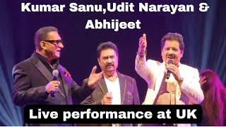 Kumar Sanu,Udit Narayan and Abhijeet Live performance in Uk! #kumarsanu #uditnarayan #abhijeet