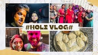 Holi 2023 / Made momos at home  / bhavnishvatsvlogs #vlogs #vloggerlife #momos #holi