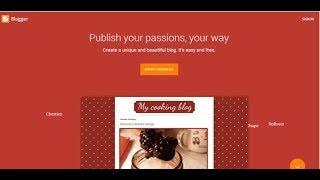 How to Create your first blog site on blogger platform