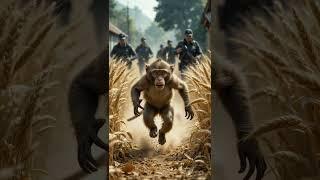 goat killed by monkey||chow chow rescued||emotional story#animals #aivideoshorts