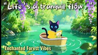  River Reading Lofi  Study, Relax, Focus  Enchanted Forest Vibes
