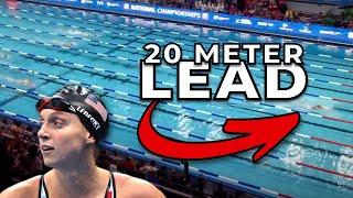 Katie Ledecky is OFFICIALLY the greatest freestyler of all time...