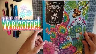 #FlipThroughthursday : Timeless Creations Dare to Fly Coloring Book by CraZart