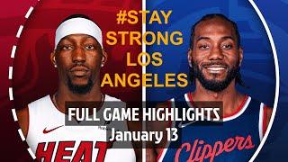 Miami Heat vs Los Angeles Clippers | Full Game Highlights | 13 January 2025