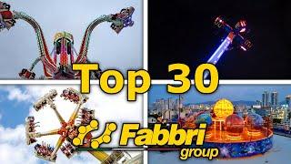  TOP 30 des meilleurs types d'attractions de FABBRI GROUP - 100% ATTRACTIONS